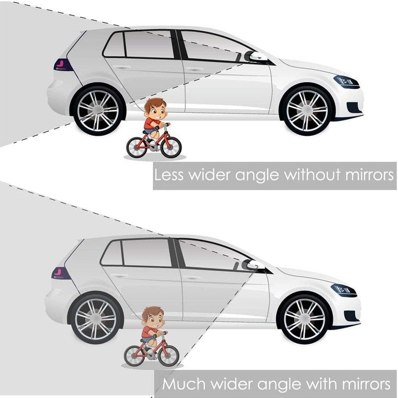 EEEKit 2pcs Side Mirror Blindspot, Blind Spot Mirror, 360 Degree Rotating, Wide Angle Convex Rearview for Car Truck SUV RV and Van - Image 4